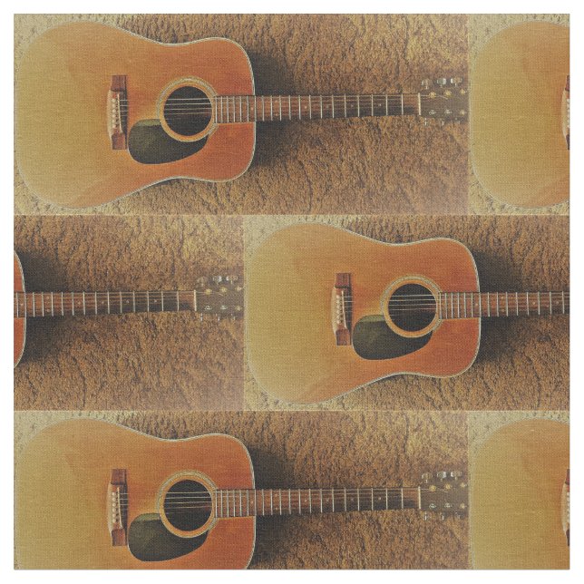 Gitarrendruck Stoff (Nahaufnahme)