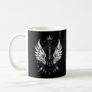 Gitarrenflügel Vintage Retro-Musik Kaffeetasse