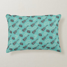 Gitarrenfunkmuster Farbe Hintergrund P Zierkissen