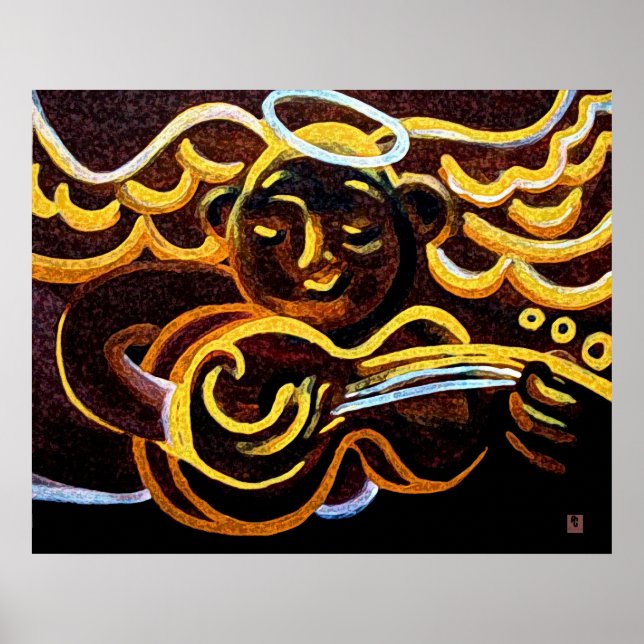 Gitarrengel Poster (Vorne)