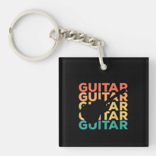 Gitarrengeschenk Akustische Gitarrist Schlüsselanhänger