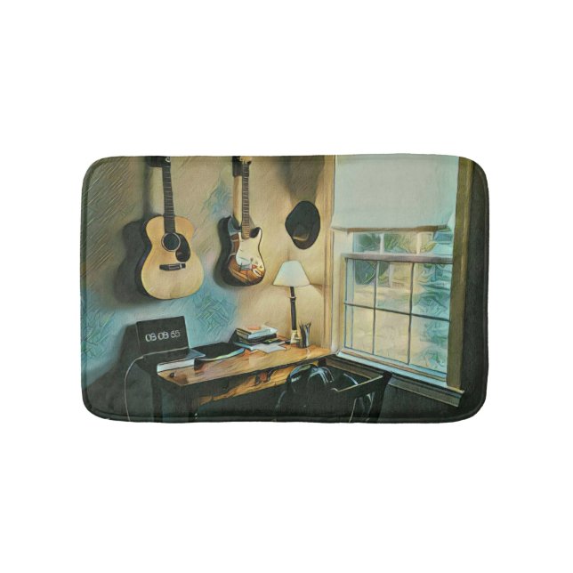 Gitarrengeschenke Badematte (Vorderseite)