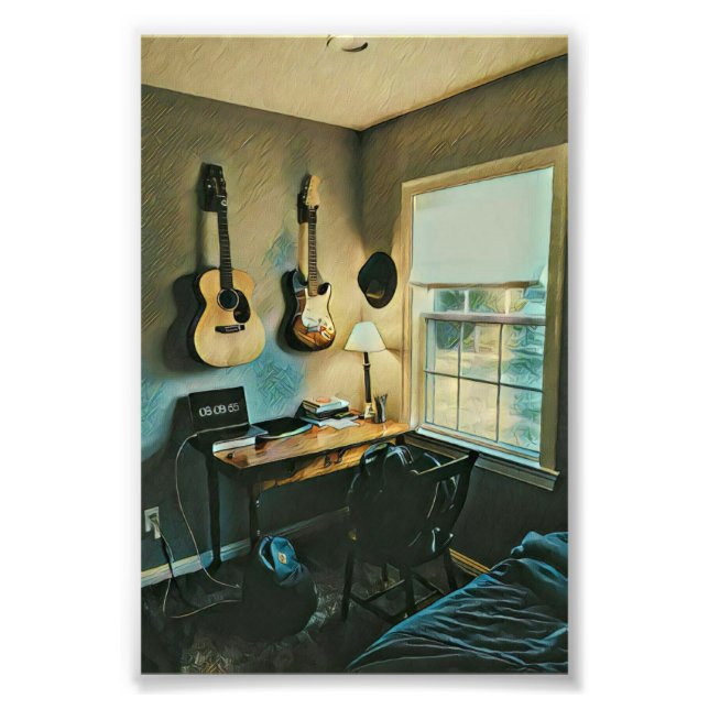 Gitarrengeschenke Fotodruck (Vorne)
