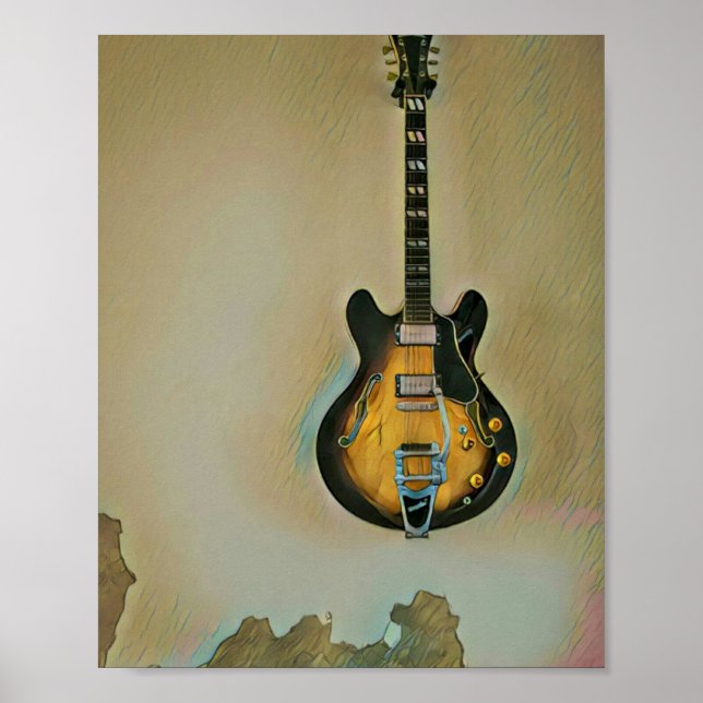 Gitarrengeschenke Poster (Vorne)