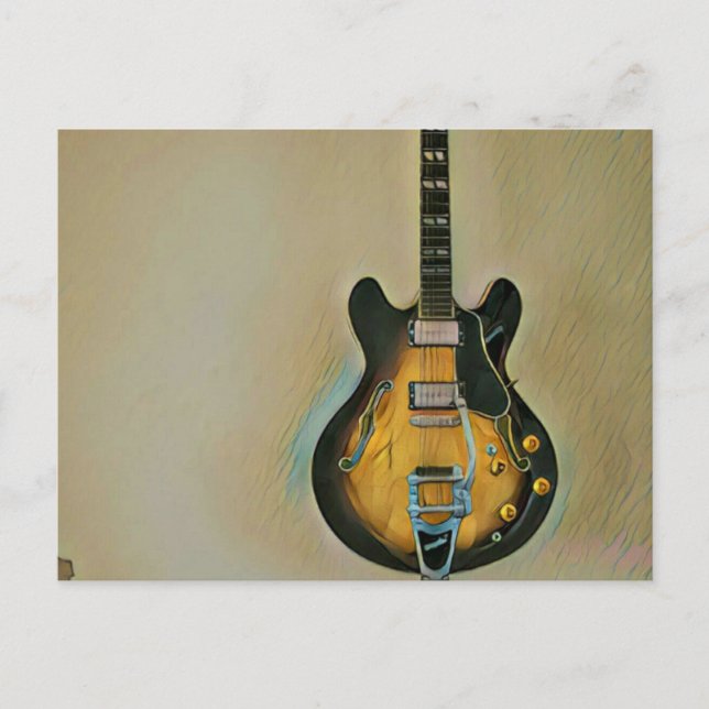 Gitarrengeschenke Postkarte (Vorderseite)
