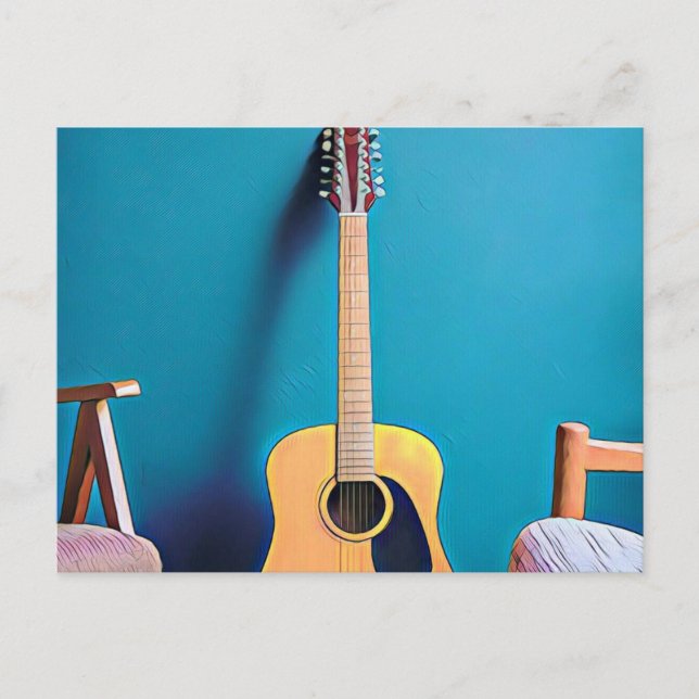 Gitarrengeschenke Postkarte (Vorderseite)