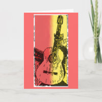 Gitarrengrüßkarte