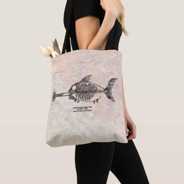 Gitarrenhai Fossil Fisch (Von Nahem)
