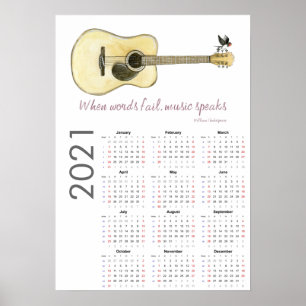 Gitarrenkalender 2021 Poster
