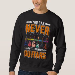 Gitarrenkollektor Funny Guitarist Music Lover Sweatshirt