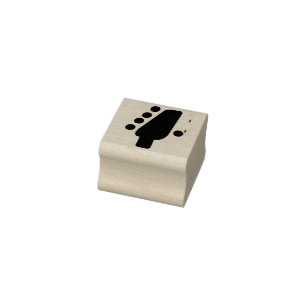 Gitarrenkopf-Symbol Gummistempel