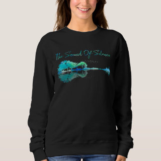 Gitarrenkunstwerk The Sound Of Silence  Naturgitar Sweatshirt