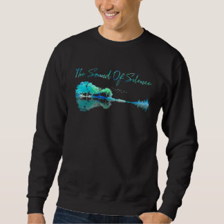 Gitarrenkunstwerk The Sound Of Silence  Naturgitar Sweatshirt