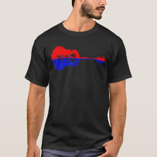 Gitarrenlandschaft Skyline Reflektion Stadt sind T-Shirt