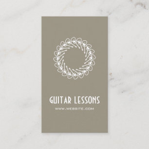 Gitarrenlehrer Visitenkarte