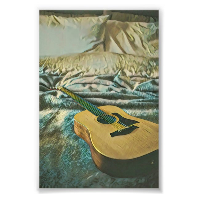 Gitarrenliebhaber Fotodruck (Vorne)