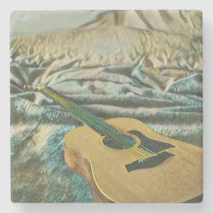 Gitarrenliebhaber Steinuntersetzer