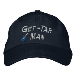 Gitarrenmann bestickter Hut
