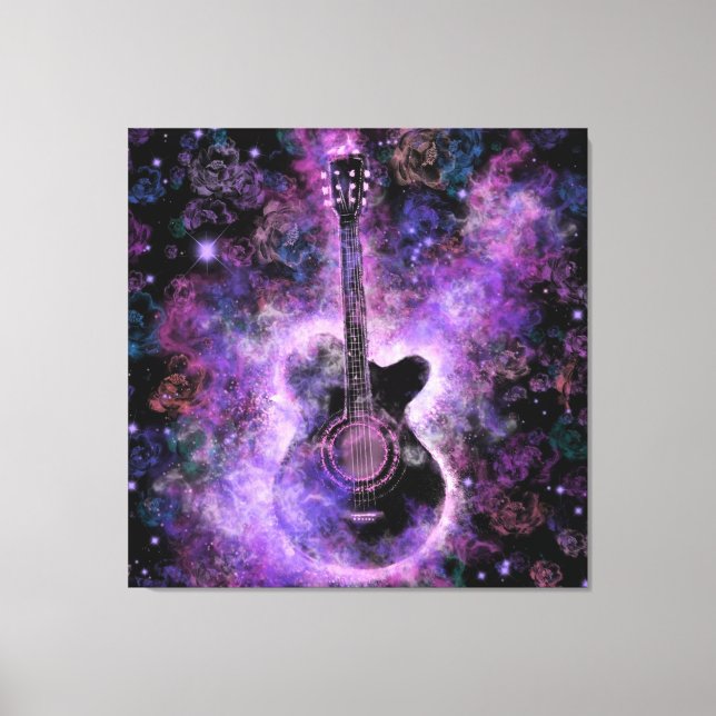Gitarrenmusik Canvas Print Leinwanddruck (Vorderseite)