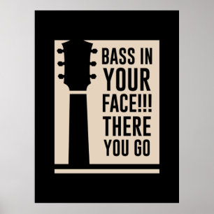 Gitarrenmusik in Ihrem Gesicht Poster