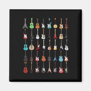 Gitarrenmusik Instrument Rock and Roll Magnet