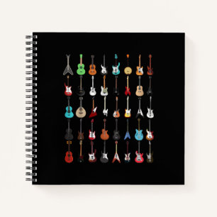Gitarrenmusik Instrument Rock and Roll Notizbuch
