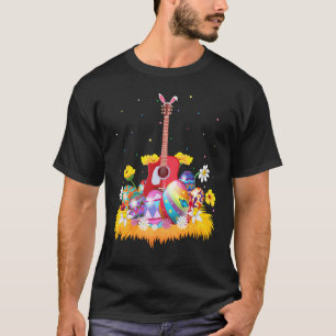 Gitarrenmusik Osterfeige Gitarre Ostersonntag T-Shirt