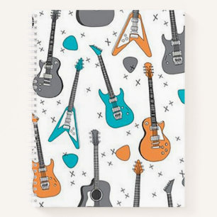 Gitarrenmusik SpiralNotebook Notizbuch