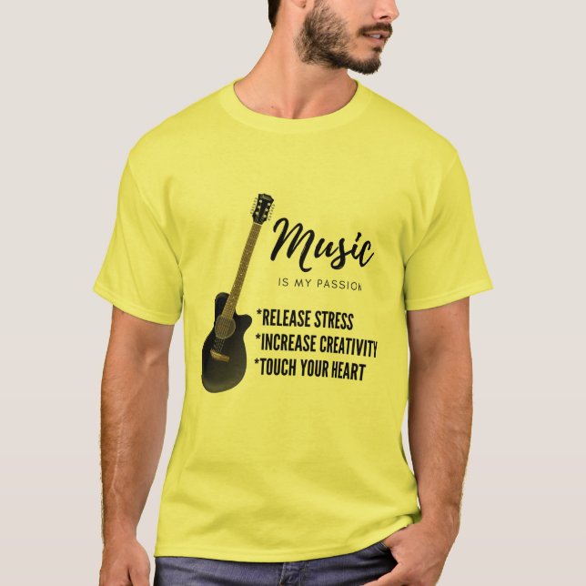 Gitarrenmusik T-Shirt (Vorderseite)