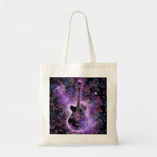 Gitarrenmusik Tote Bag Tragetasche (Vorne)
