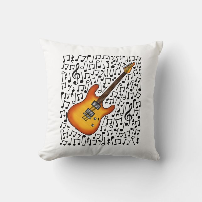 Gitarrenmusiker Gitarrist Gitarre Musiker Kissen (Vorderseite)
