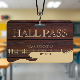 Gitarrenmusikschule Lehrer Schüler Hallenpass Ausweis