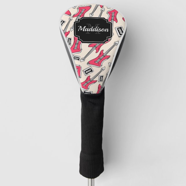 Gitarrenmuster Golf Headcover (Vorderseite)
