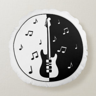 Gitarrennacht Rundes Kissen