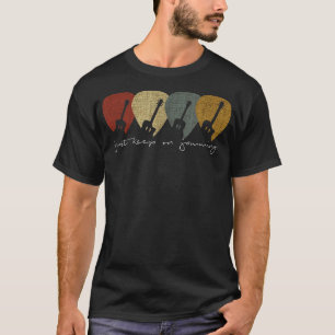 Gitarrenpick Geschenk für Akustikgitarre Vintage T-Shirt