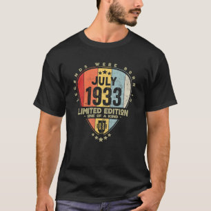 Gitarrenpick-Legenden wurden im Juli 1933 geboren T-Shirt
