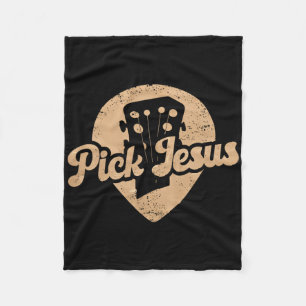 Gitarrenplättchen Jesus Musik Pastor Frohe Osterta Fleecedecke