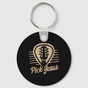 Gitarrenplättchen Jesus Musik Pastor Frohen Ostert Schlüsselanhänger