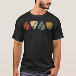 Gitarrenplektrum-Geschenk für Gitarristen Retro Vi T-Shirt