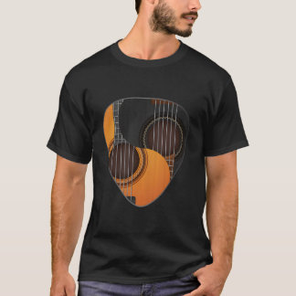 Gitarrenplektrum Yin Yang Gitarrist T-Shirt