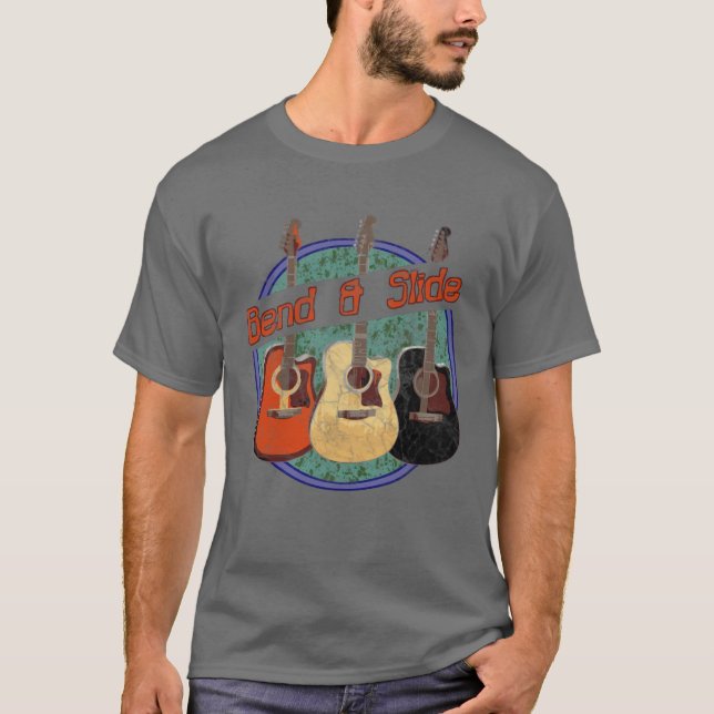 Gitarrenretro T-Shirt (Vorderseite)