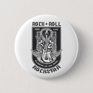 Gitarrenrock-Design Button