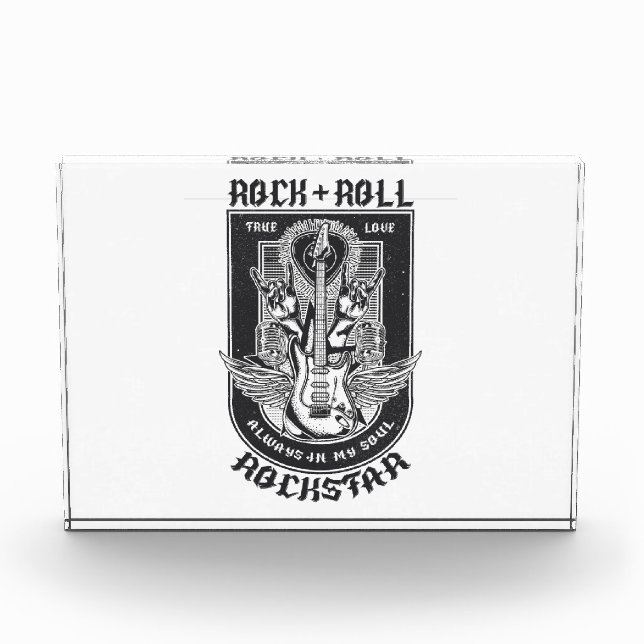 Gitarrenrock-Design Fotoblock (Vorderseite)