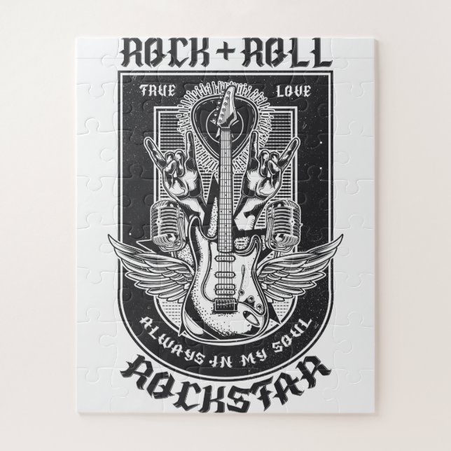Gitarrenrock-Design Puzzle (Vertikal)