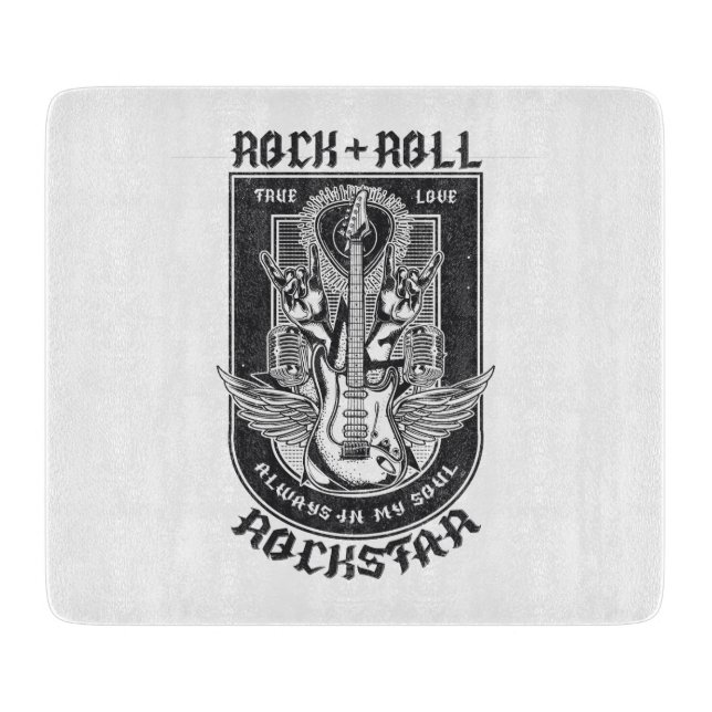 Gitarrenrock-Design Schneidebrett (Vorderseite)