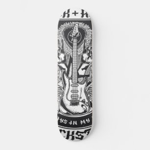 Gitarrenrock-Design Skateboard