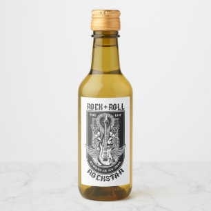 Gitarrenrock-Design Weinetikett