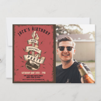 Gitarrenrock Geburtstagsfestival Einladung