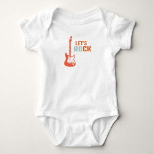 Gitarrenrock und Roll Music Rockstar Erstgeburtsta Baby Strampler