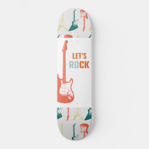 Gitarrenrock und Roll Music Rockstar Skateboard